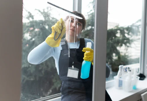 Nettoyage de vitres intérieures et extérieures à Ceaucé